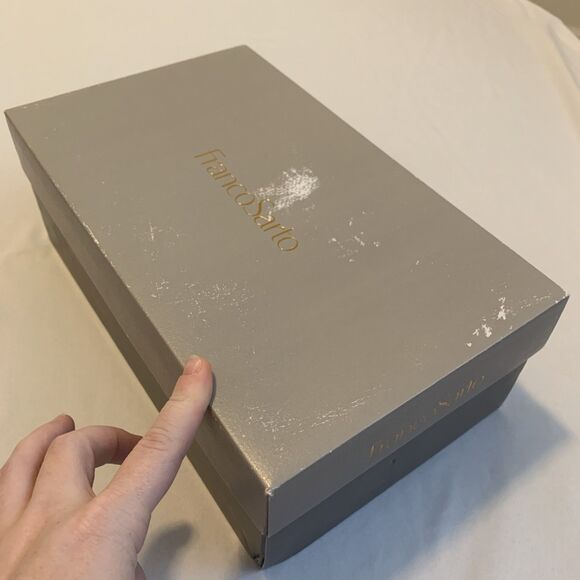 Franco Sarto Harlet Sandal Booties Peep Toe Heels Leather Black NIB - Size 6.5 - Picture 10 of 10